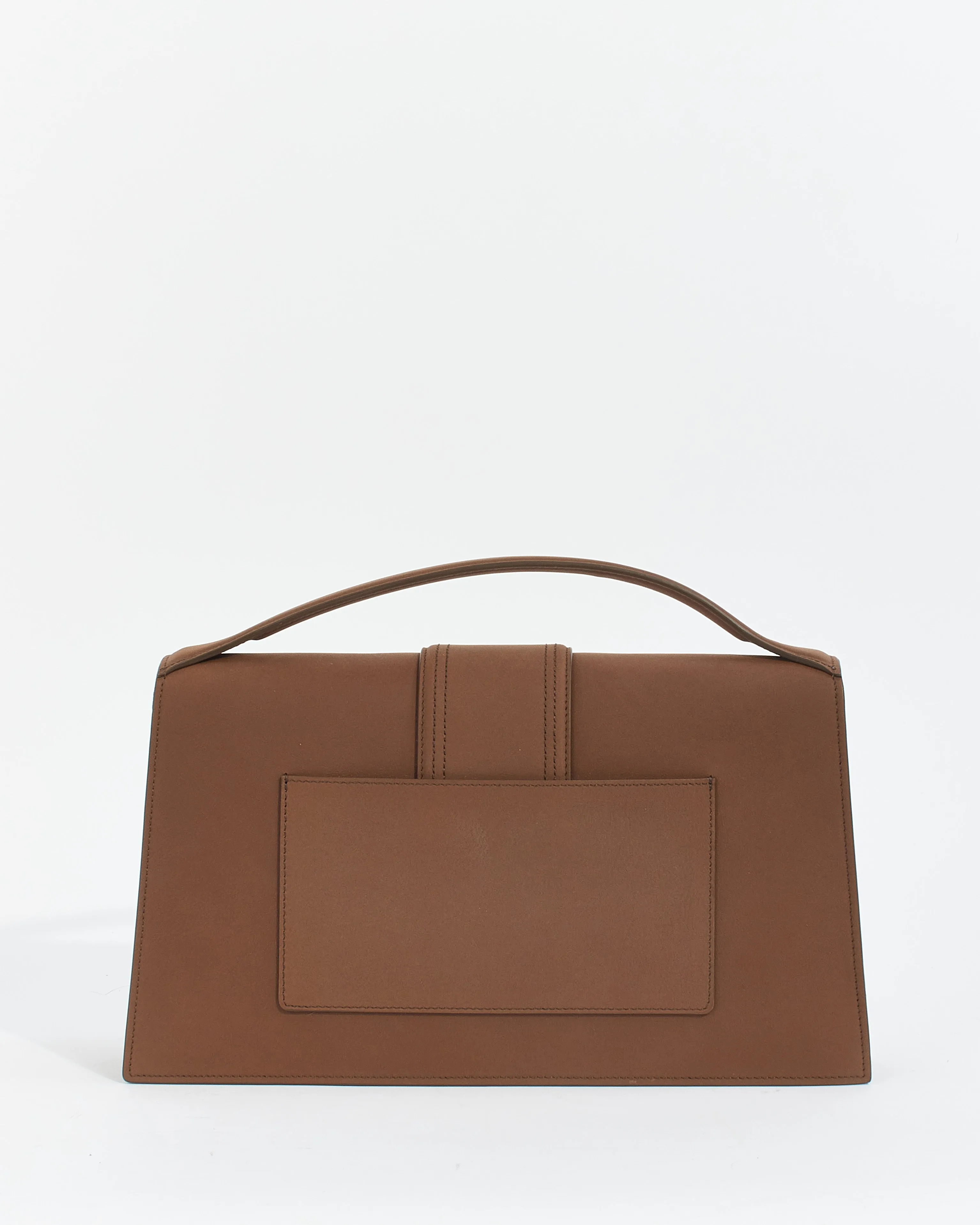 Jacquemus Brown Brushed Leather Le Papier 'Le Bambinou' Shoulder Bag