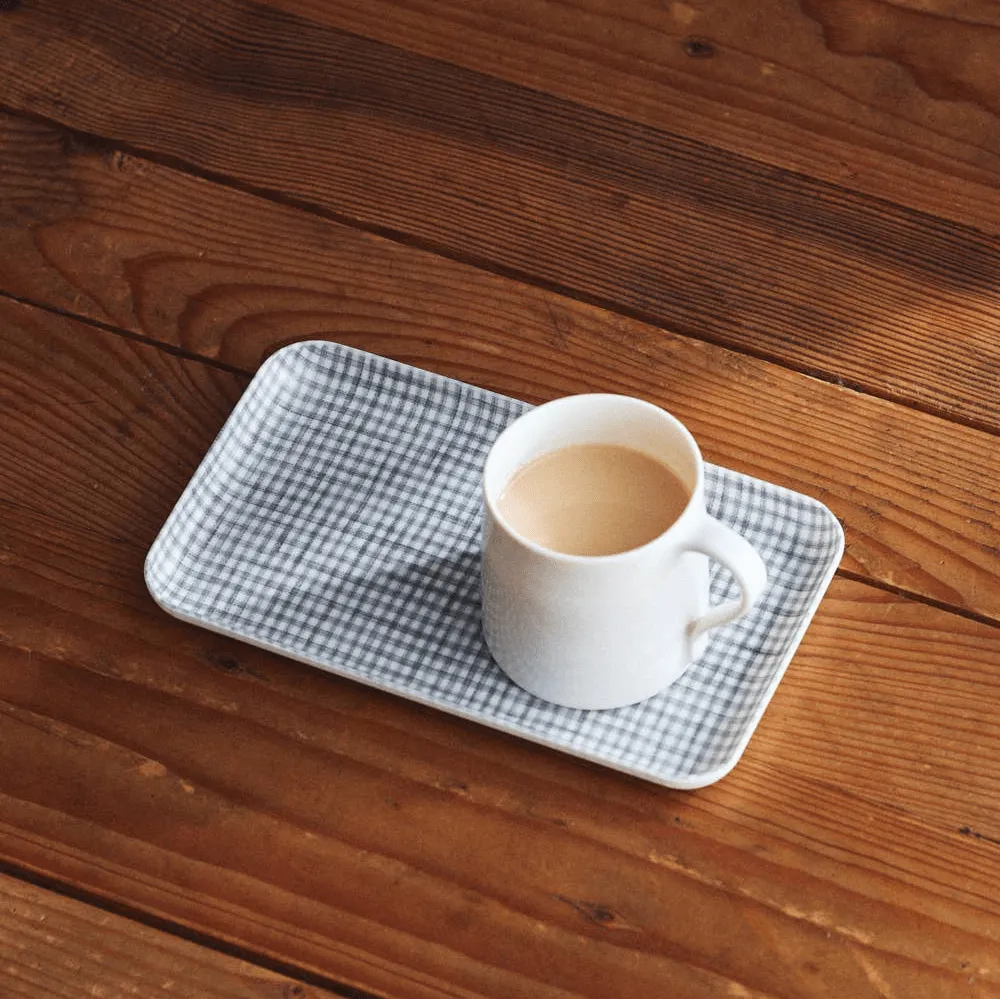 Jesse Linen Coated Tray · Small · Fog Linen