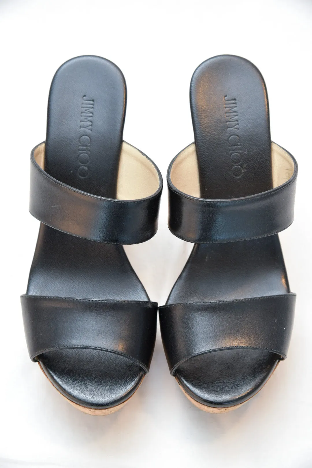 Jimmy Choo Parker 100 in Black Leather