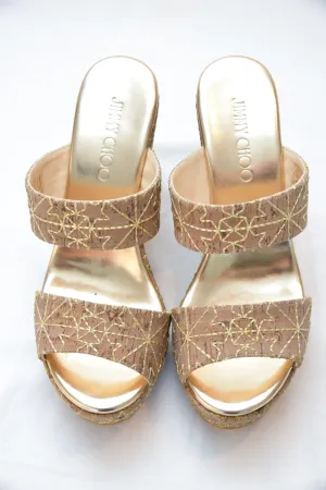 Jimmy Choo Parker 100 in Gold