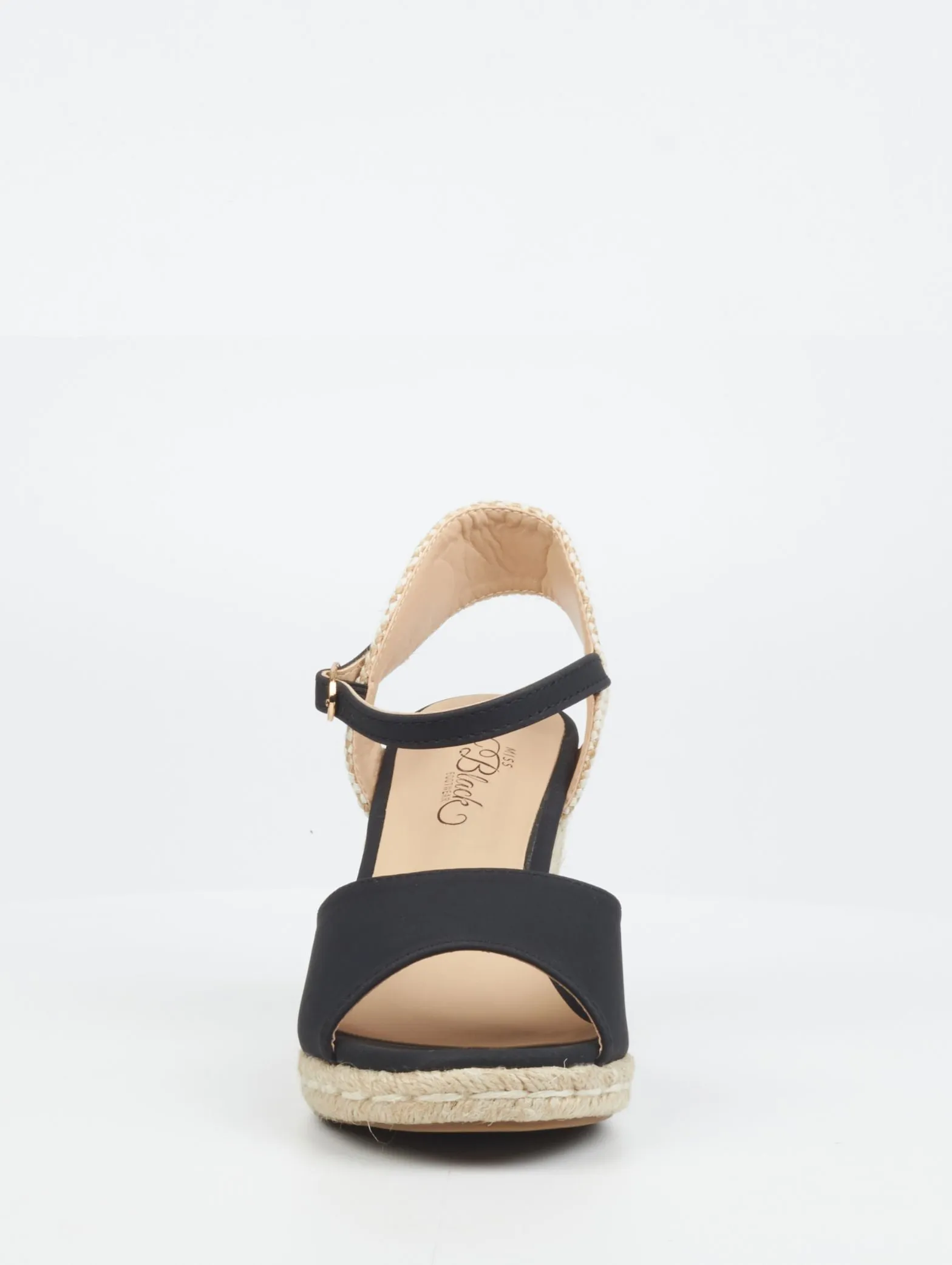 Jojo 2 Espadrille Wedge Heel - Black