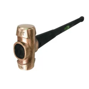 JPW Industries Unbreakable™ Handle Brass Sledge Hammer, 8 lb, 30 in L, 90830