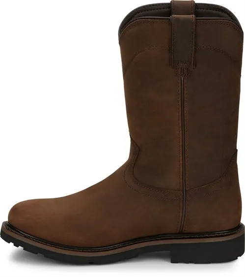 Justin Brown Drywall Round Toe Work Boots for Men