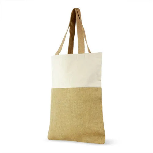 Jute and Cotton Shopping Bag