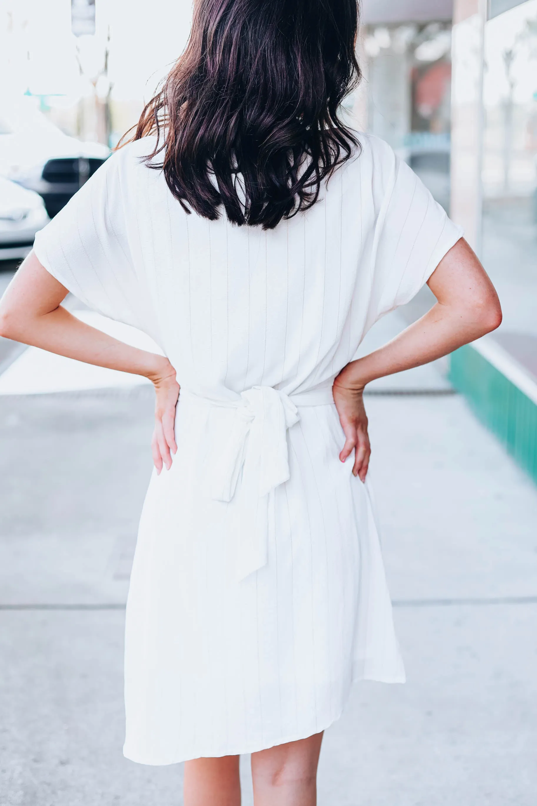 Kara Tinsel Dress - Ivory