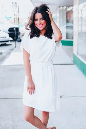 Kara Tinsel Dress - Ivory