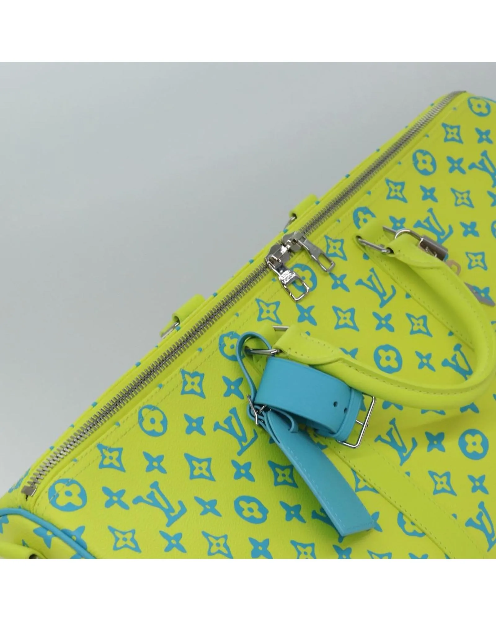 Keepall Bandana Lime GreenTurquoise