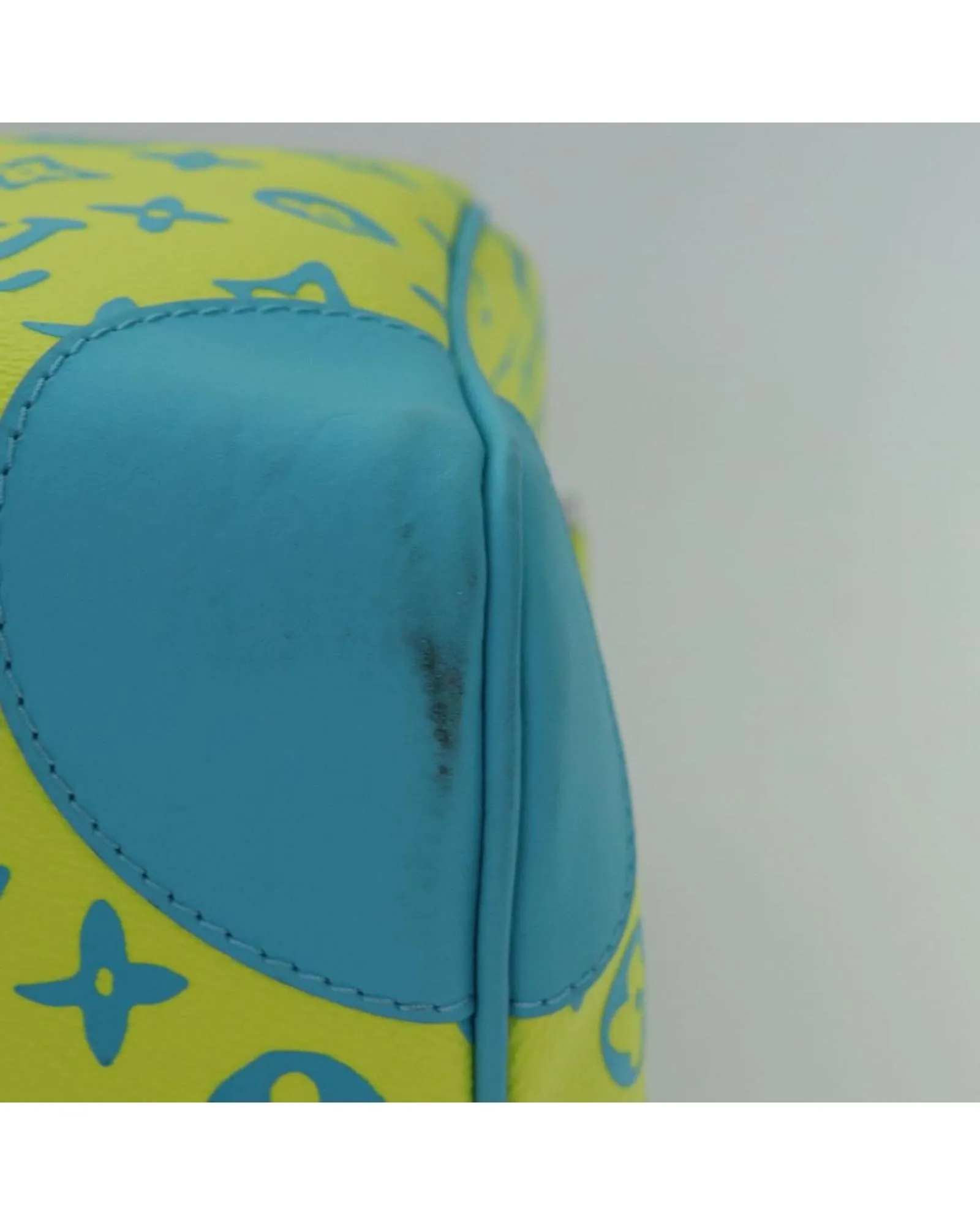 Keepall Bandana Lime GreenTurquoise