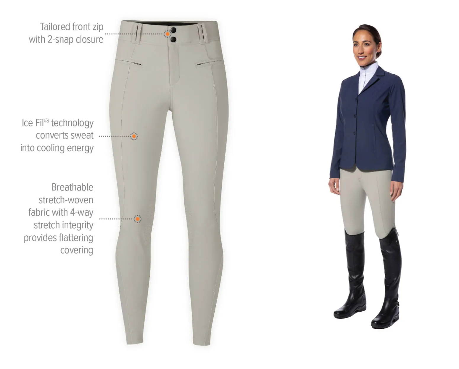 Kerrits Affinity Ice Fil Show Breech