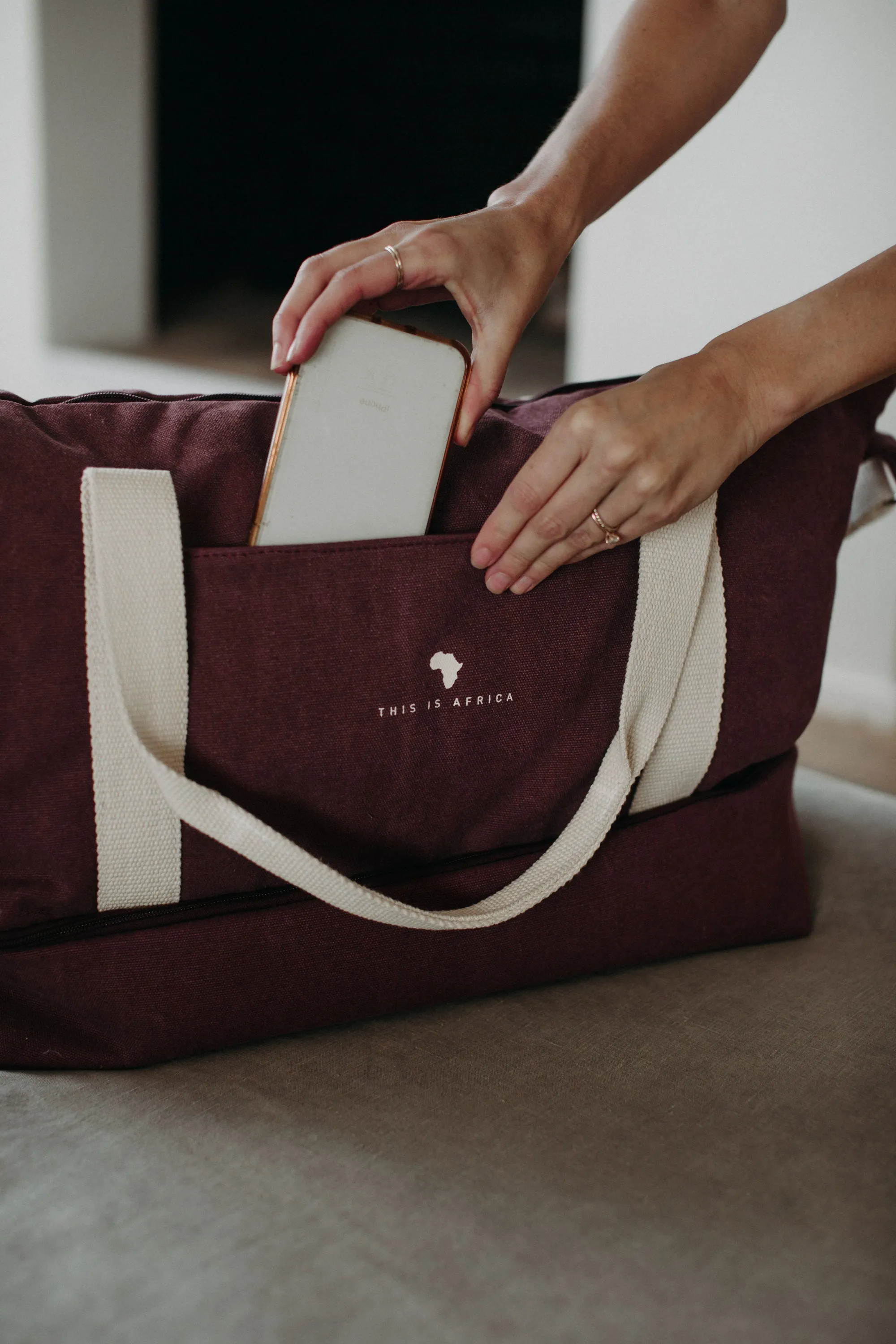 Khaki Weekender Bag