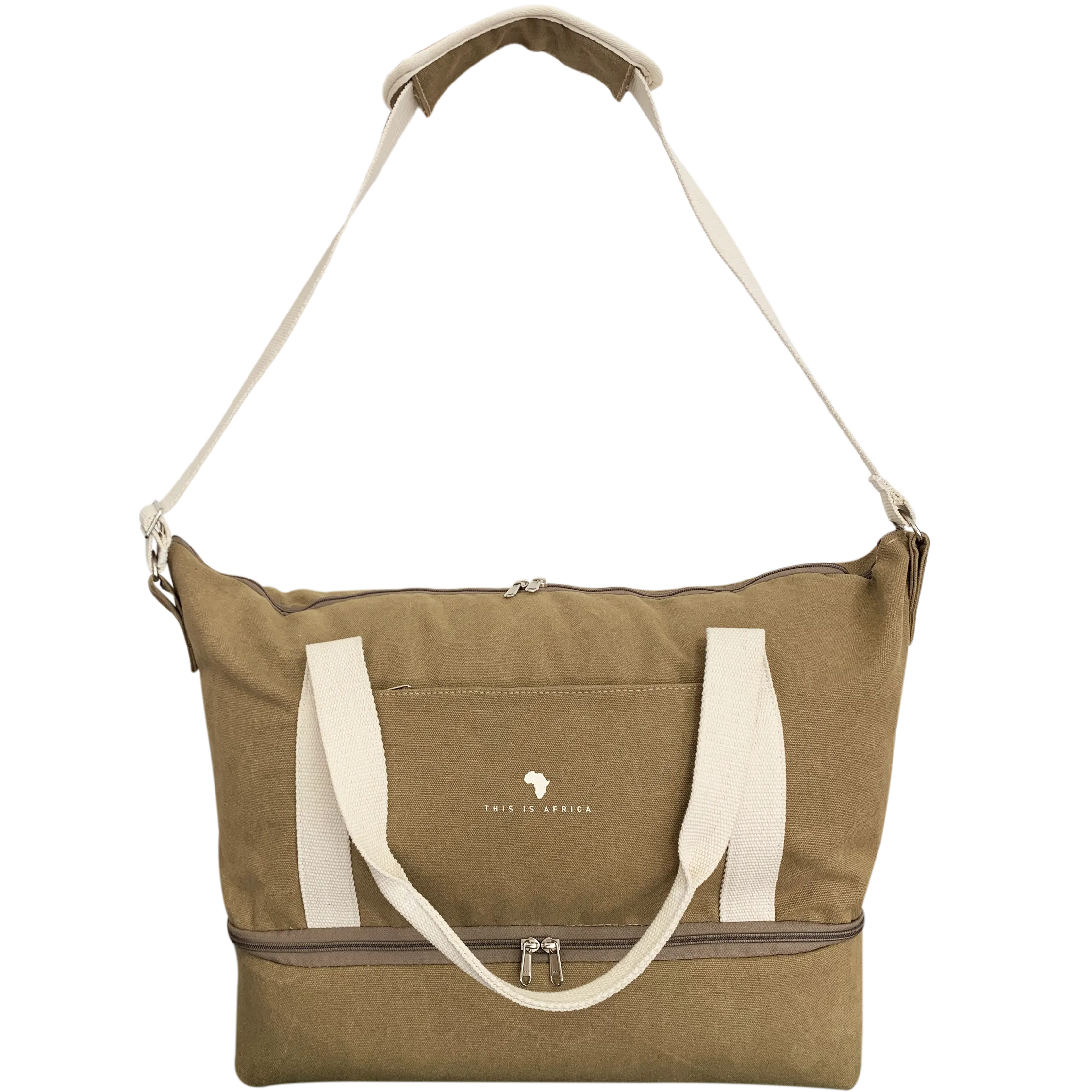 Khaki Weekender Bag