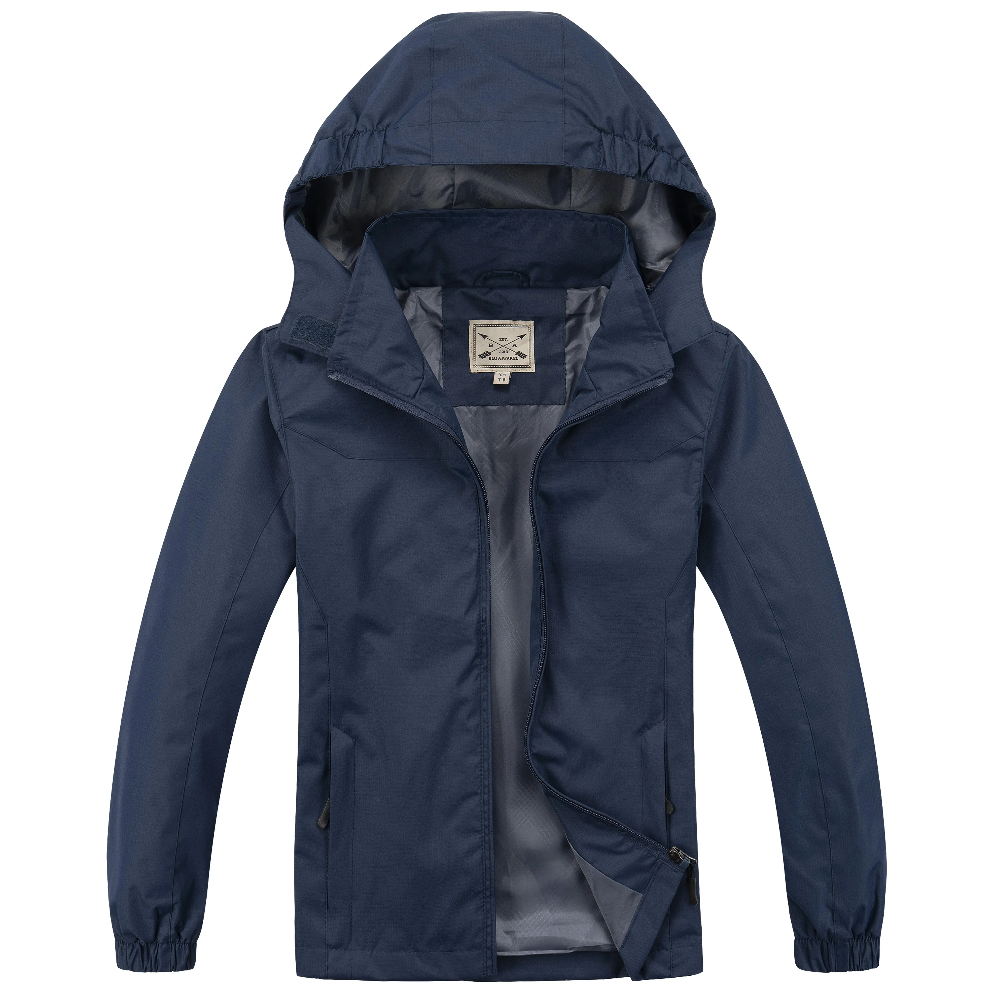 Kids Waterproof Rain Jacket - Black