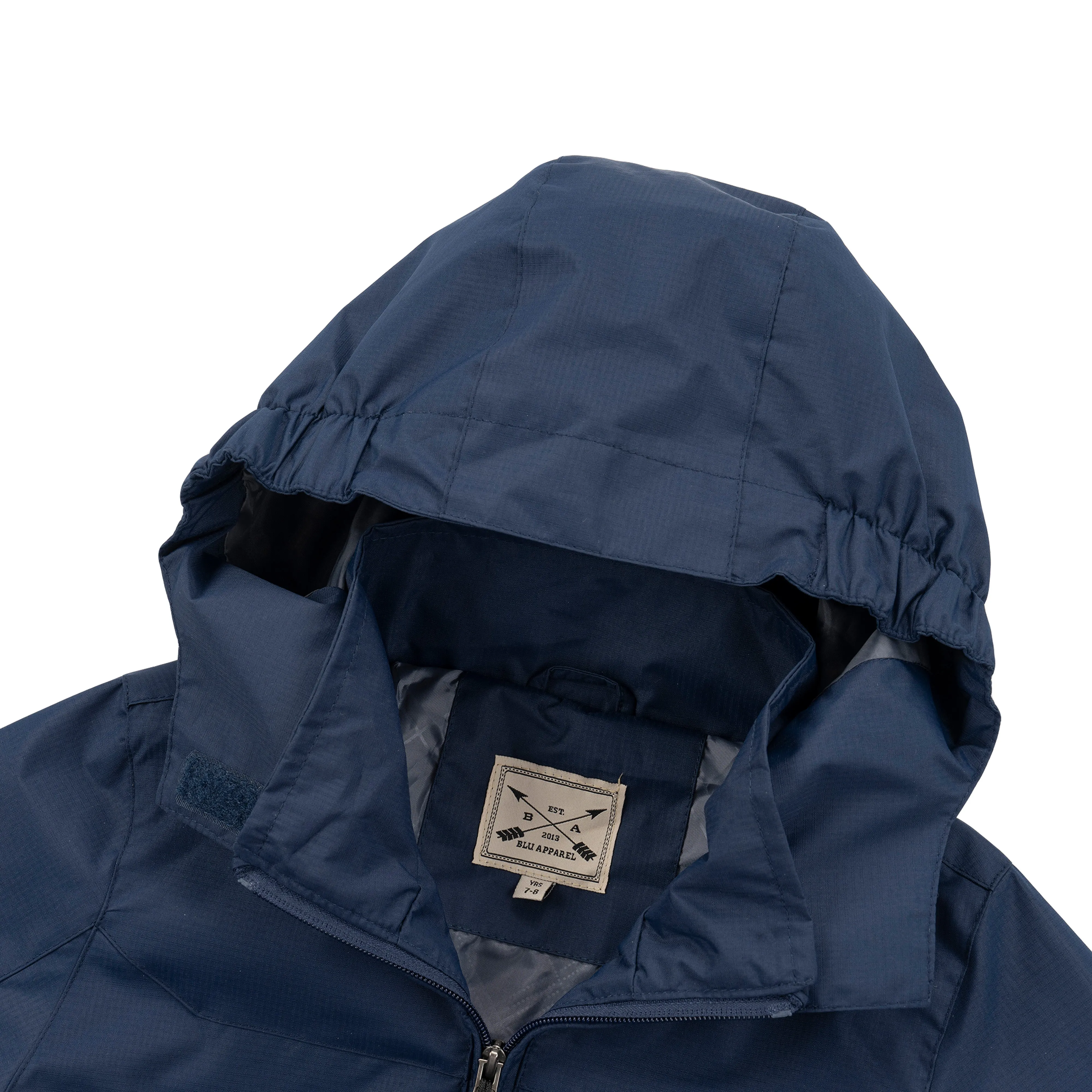Kids Waterproof Rain Jacket - Black