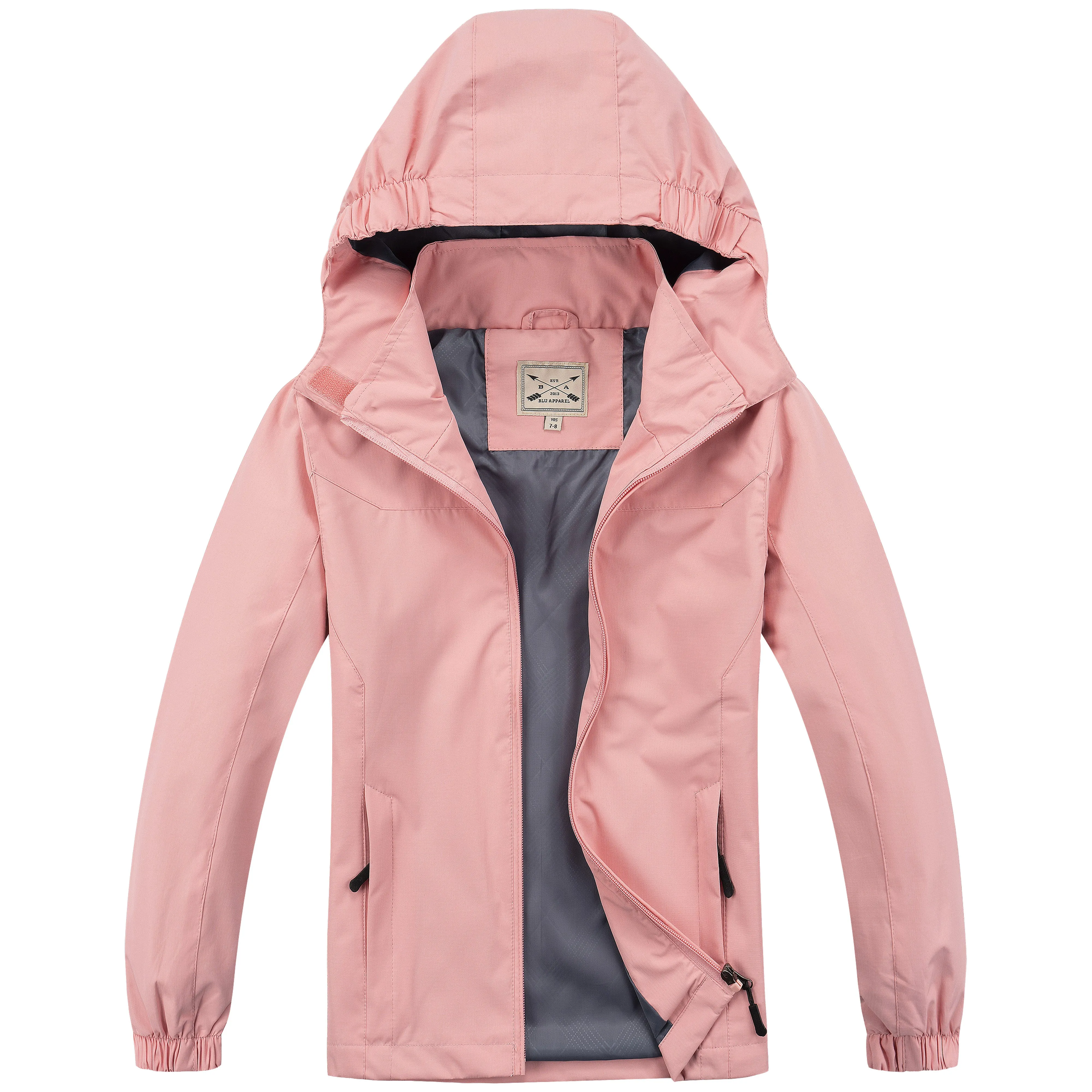 Kids Waterproof Rain Jacket - Black