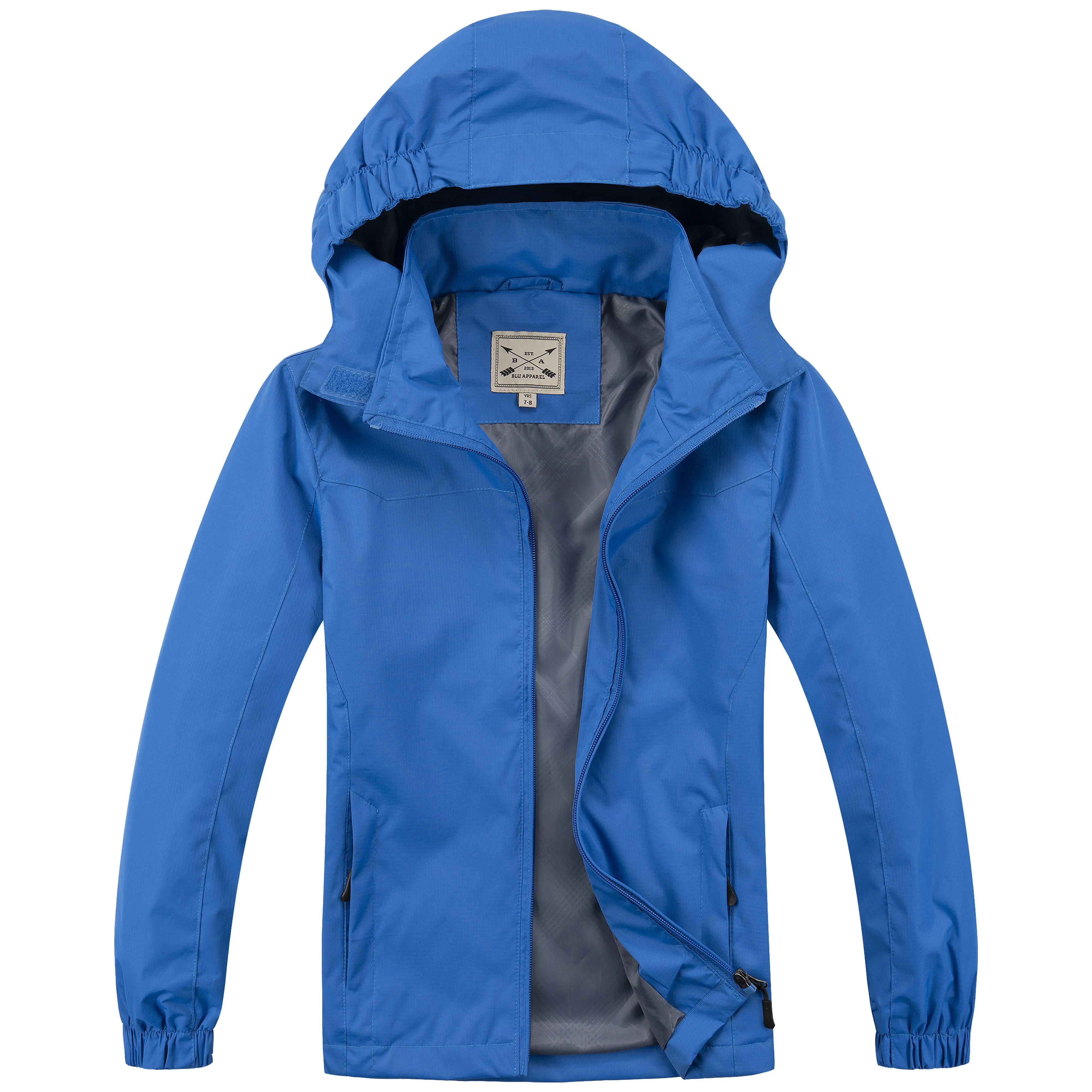 Kids Waterproof Rain Jacket - Black
