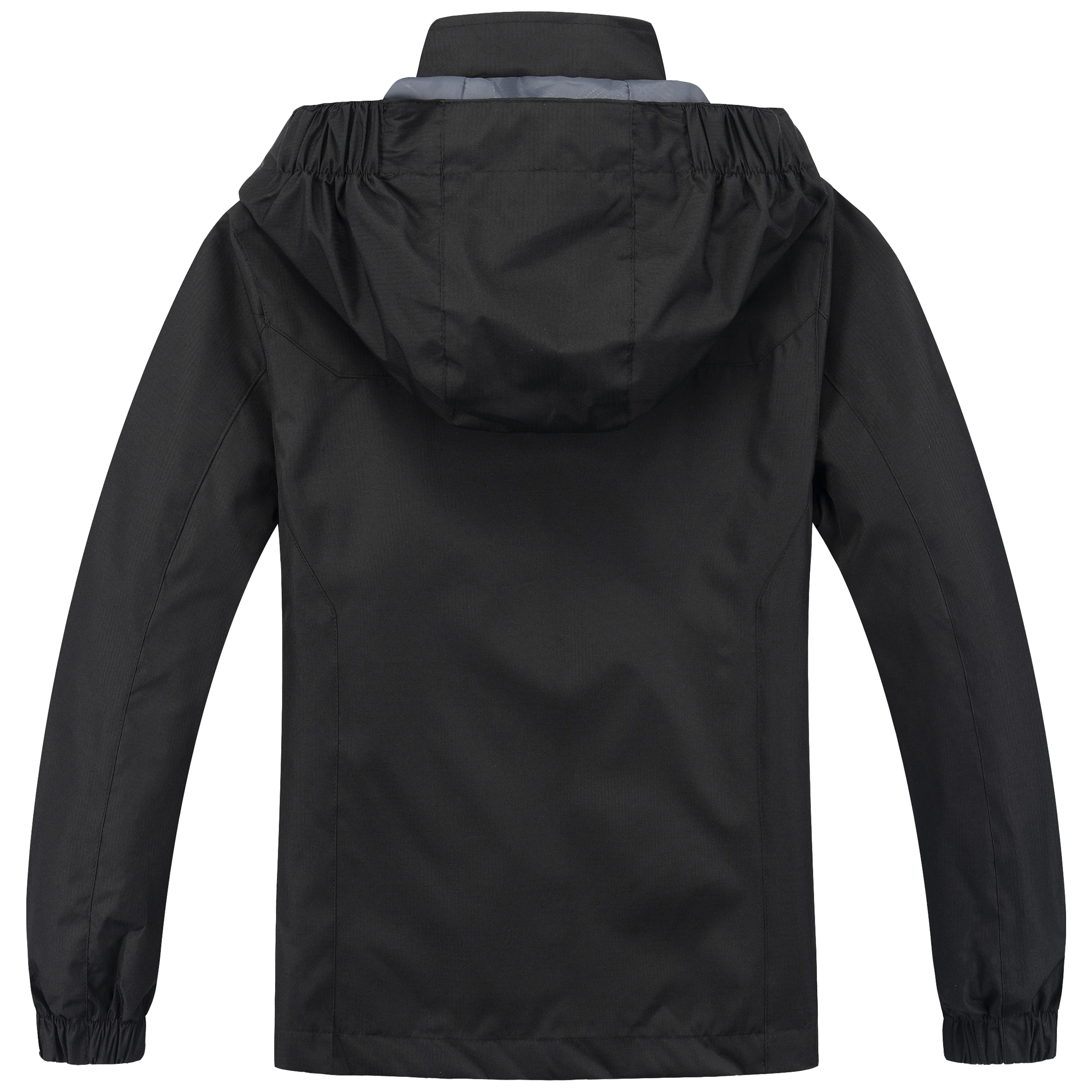 Kids Waterproof Rain Jacket - Black
