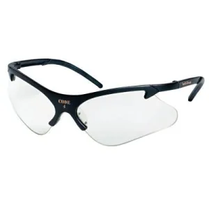 Kimberly-Clark Professional Code 4* Safety Eyewear, Clear Lens, Polycarbonate, Anti-Scratch, Black Frame, 19833