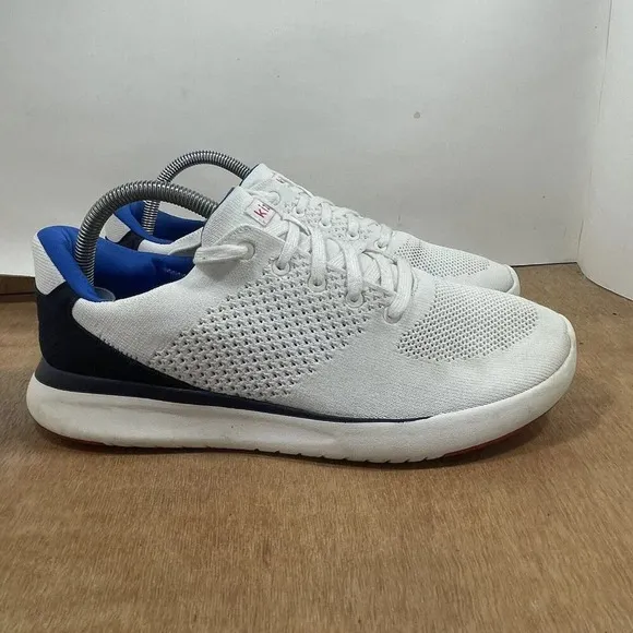 Kizik Lima Men Size 9 Wide Hands Free Slip On Sneaker White