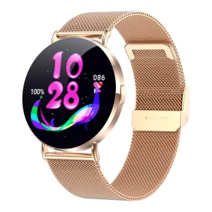 KM88 1.32 inch Color Screen Smart Watch, Support Bluetooth Call / Health Monitoring(Gold)