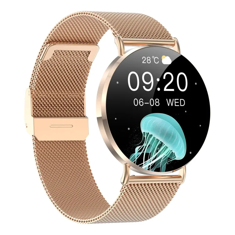 KM88 1.32 inch Color Screen Smart Watch, Support Bluetooth Call / Health Monitoring(Gold)