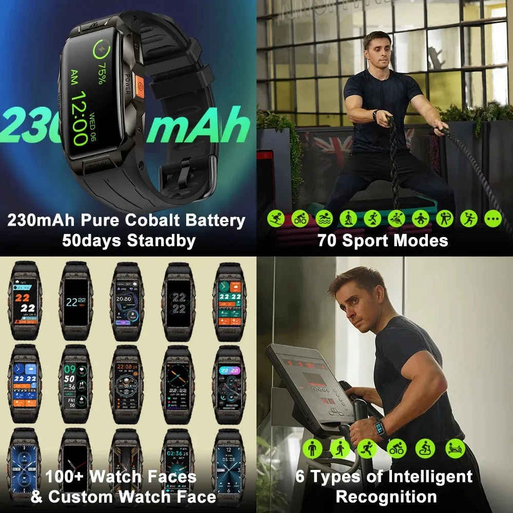 KOSPET Tank X1 1.47" Curved AMOLED Smart Watch