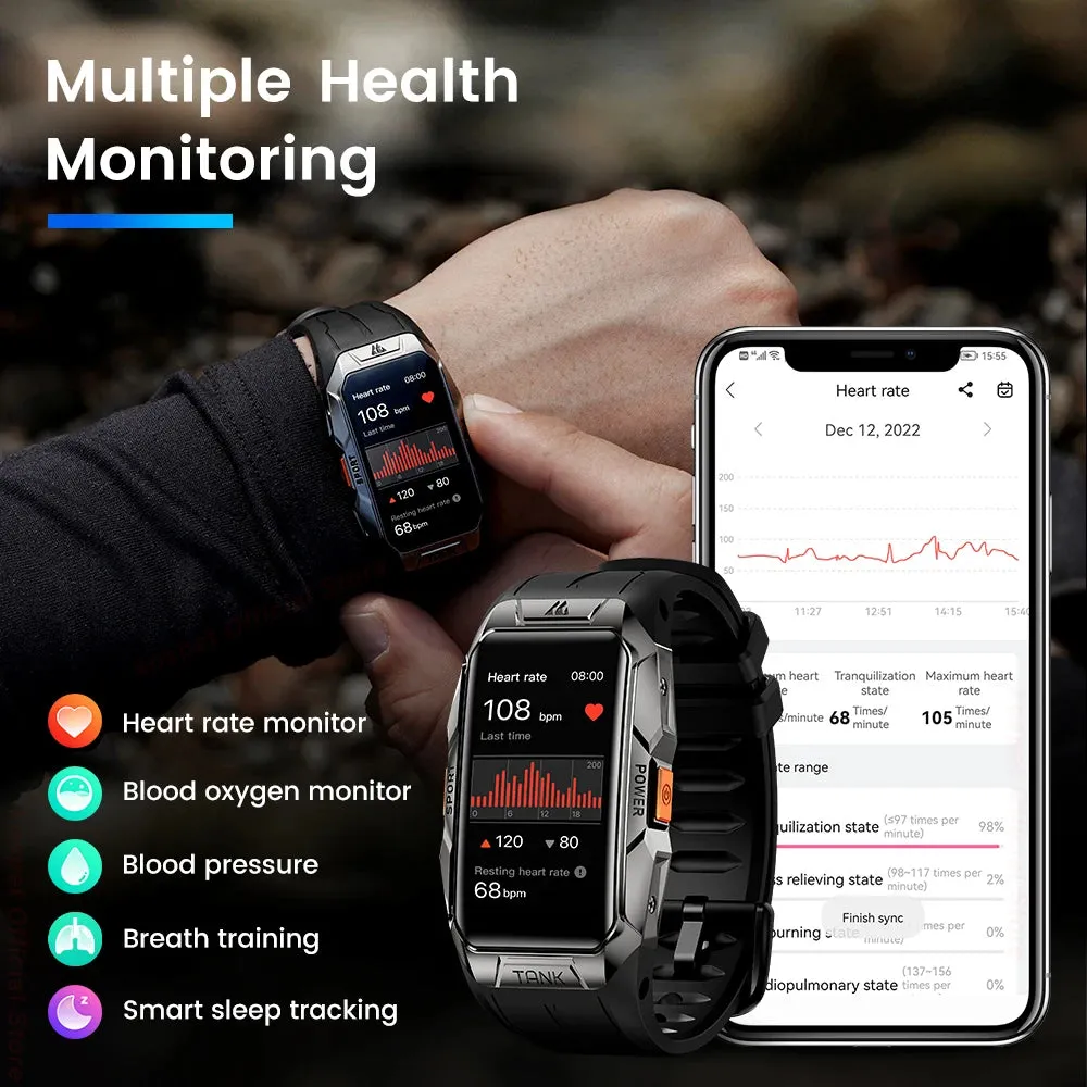 KOSPET Tank X1 1.47" Curved AMOLED Smart Watch