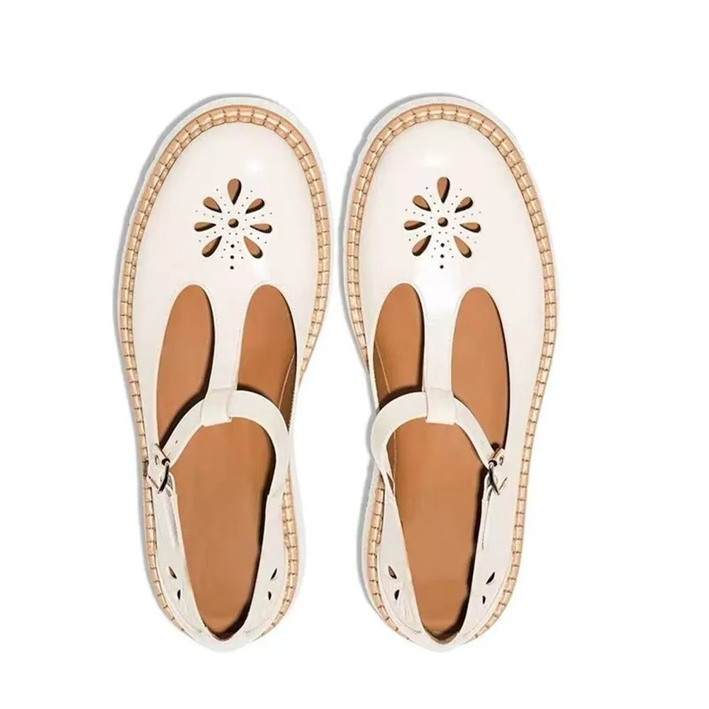 Ladies Wedges Platform Thick Bottom Breathable Lightweight Flat Shoes