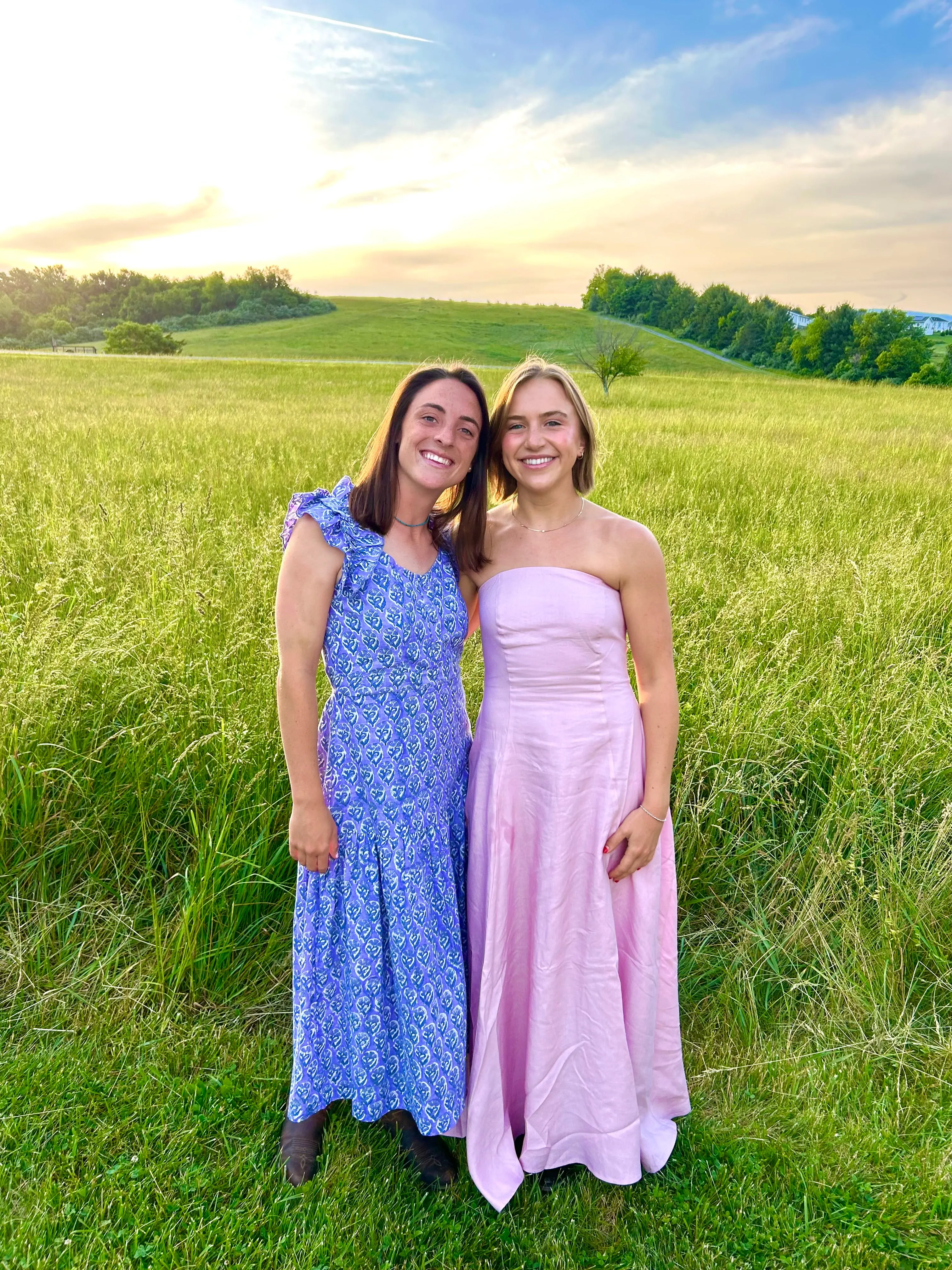 Lavender Block Print Dress