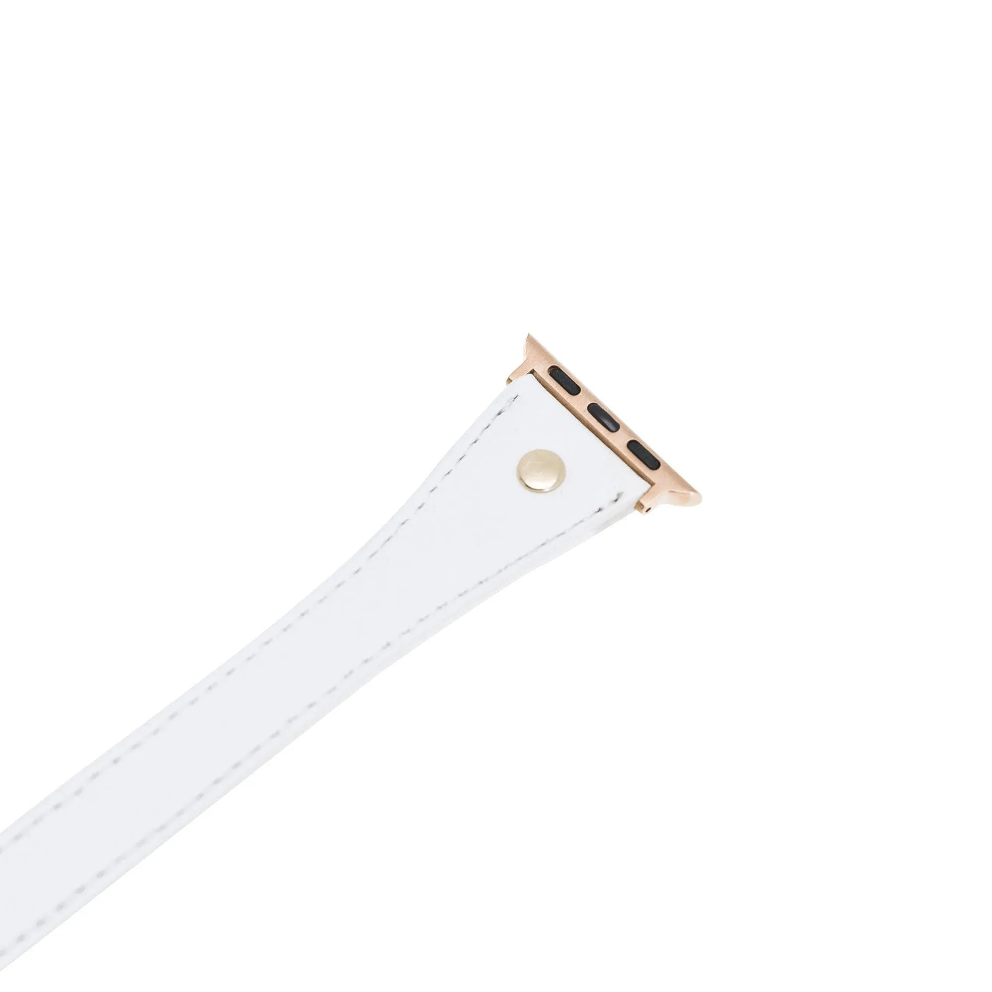 Leather Apple Watch Bands - DTS Double Tour Slim Hector Gold Trok Style
