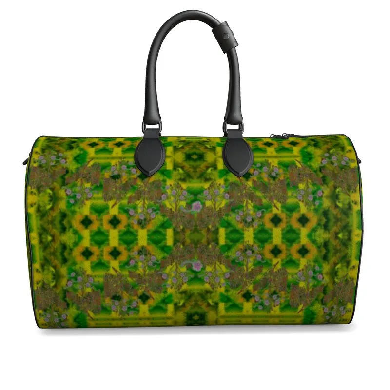 Leather Duffel Bag (WindSong Flower) RJSTH@Fabric #5 RJSTHS2021 RJS