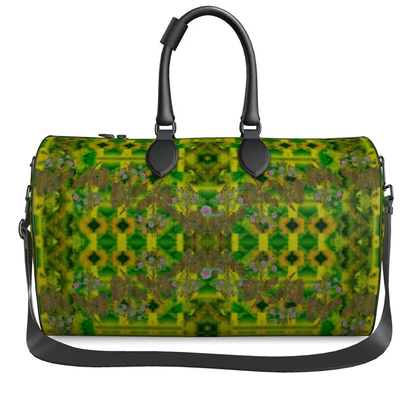 Leather Duffel Bag (WindSong Flower) RJSTH@Fabric #5 RJSTHS2021 RJS