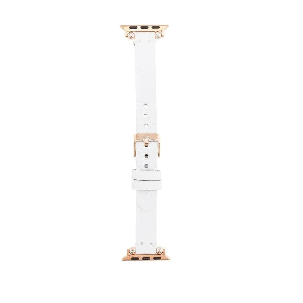 Leather Fitbit Watch Bands - Ferro Rose Trok Style