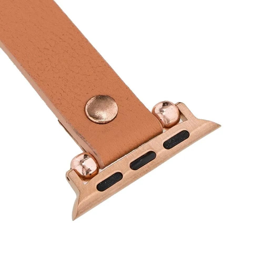 Leather Fitbit Watch Bands - Ferro Rose Trok Style