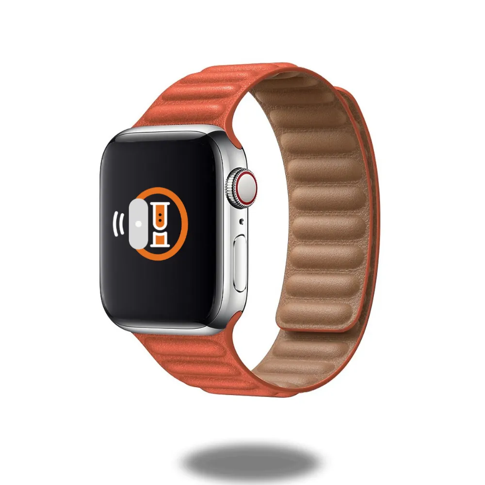 Leather Link Band | Two-Tone