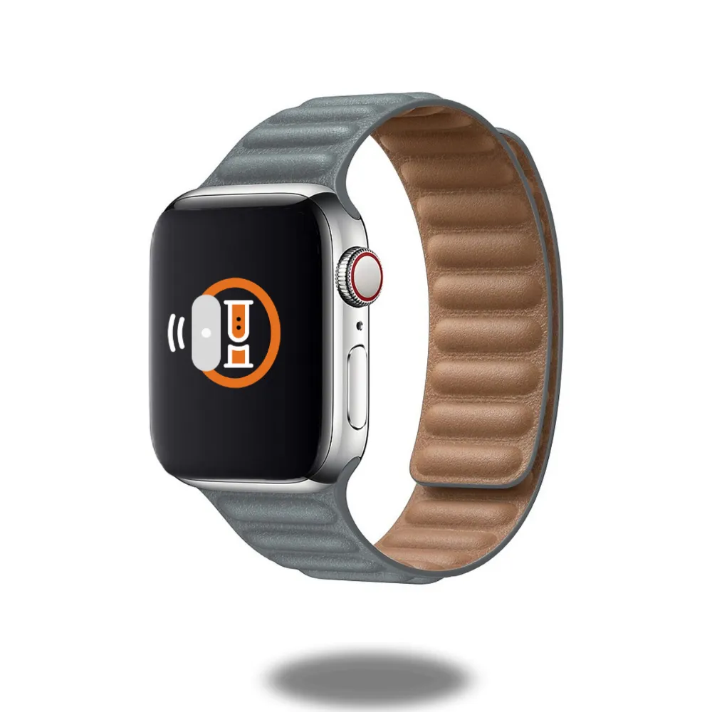 Leather Link Band | Two-Tone