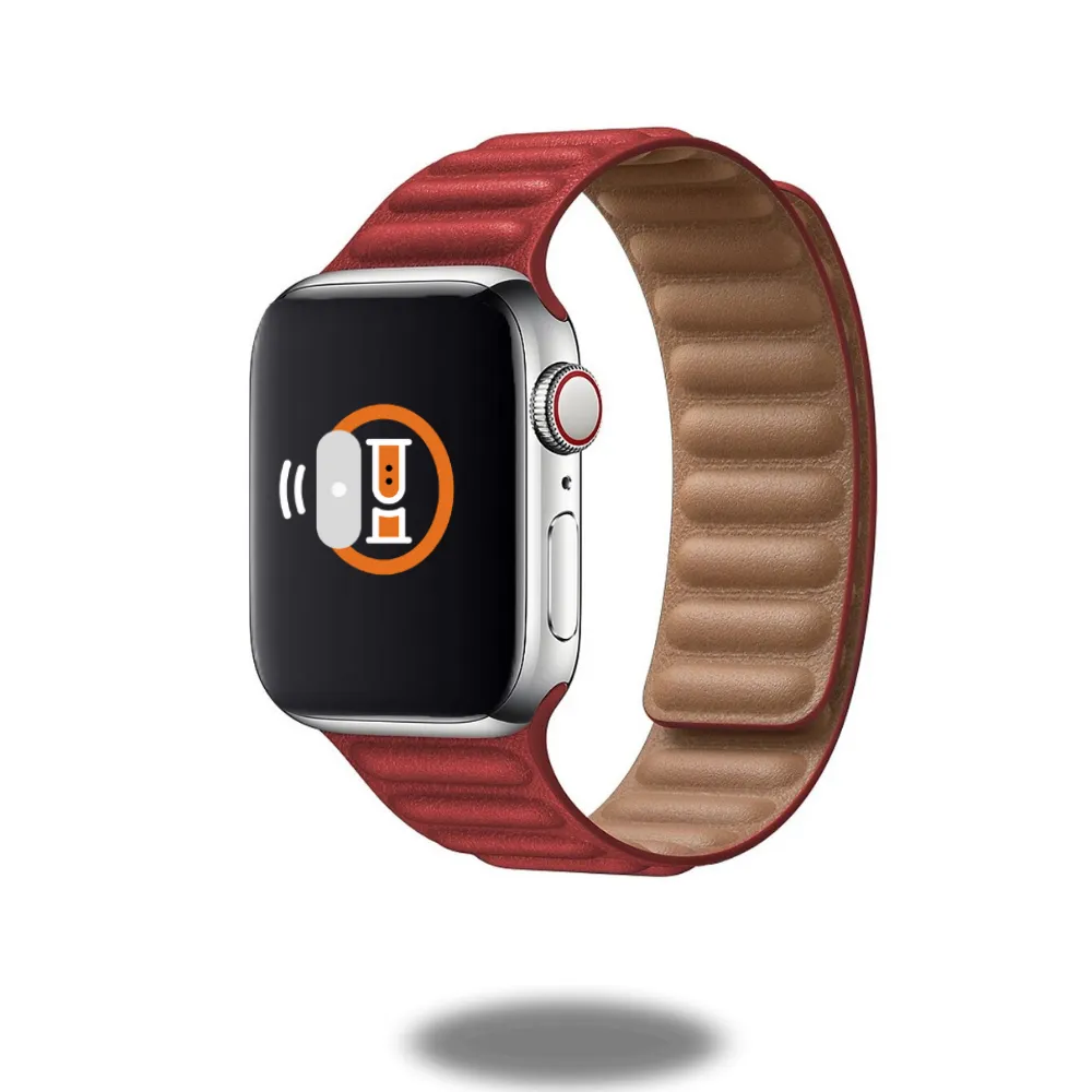 Leather Link Band | Two-Tone
