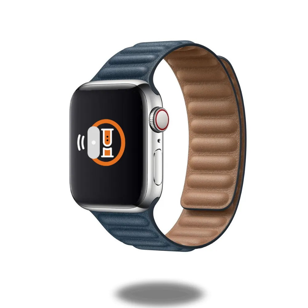 Leather Link Band | Two-Tone