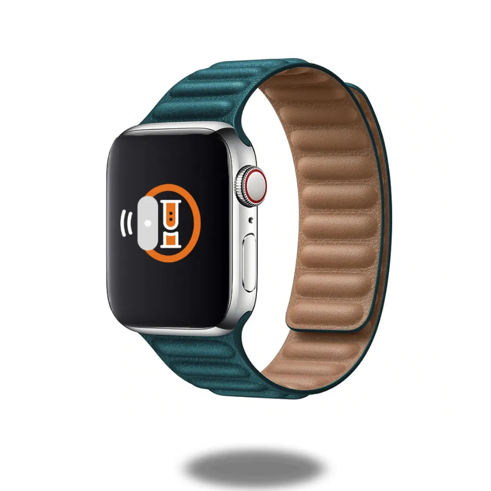 Leather Link Band | Two-Tone