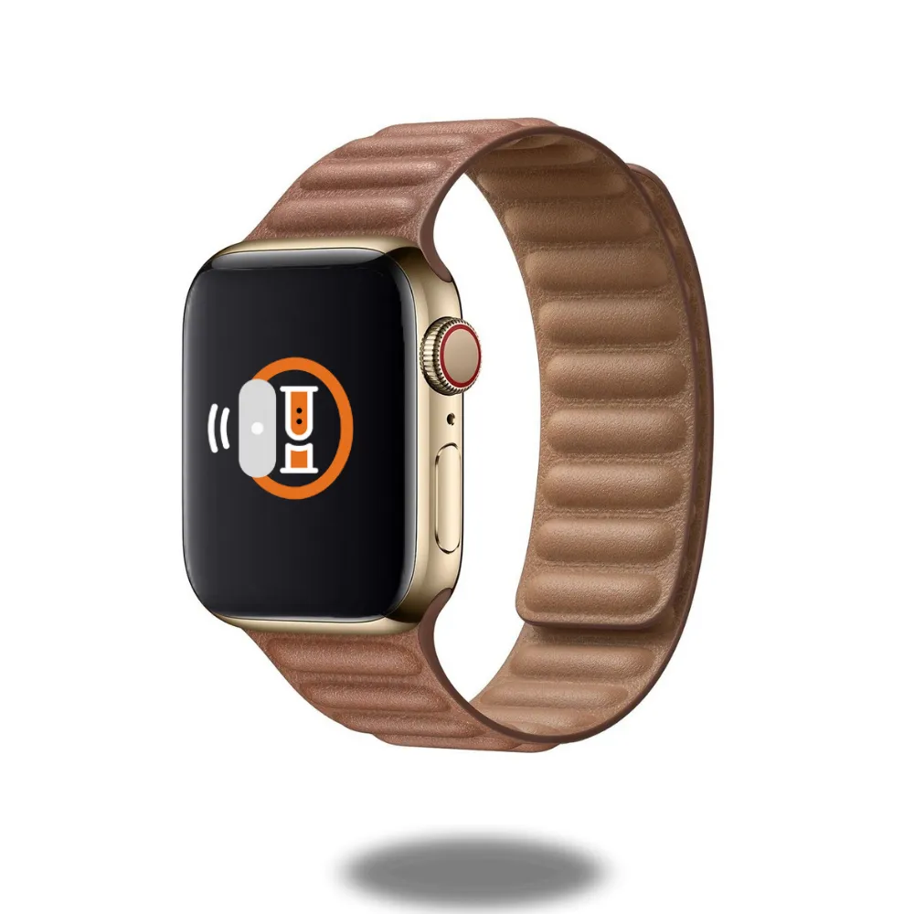 Leather Link Band | Two-Tone