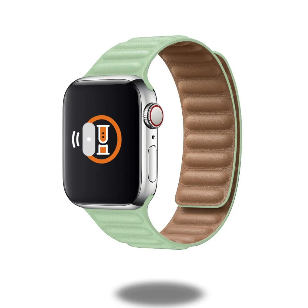 Leather Link Band | Two-Tone