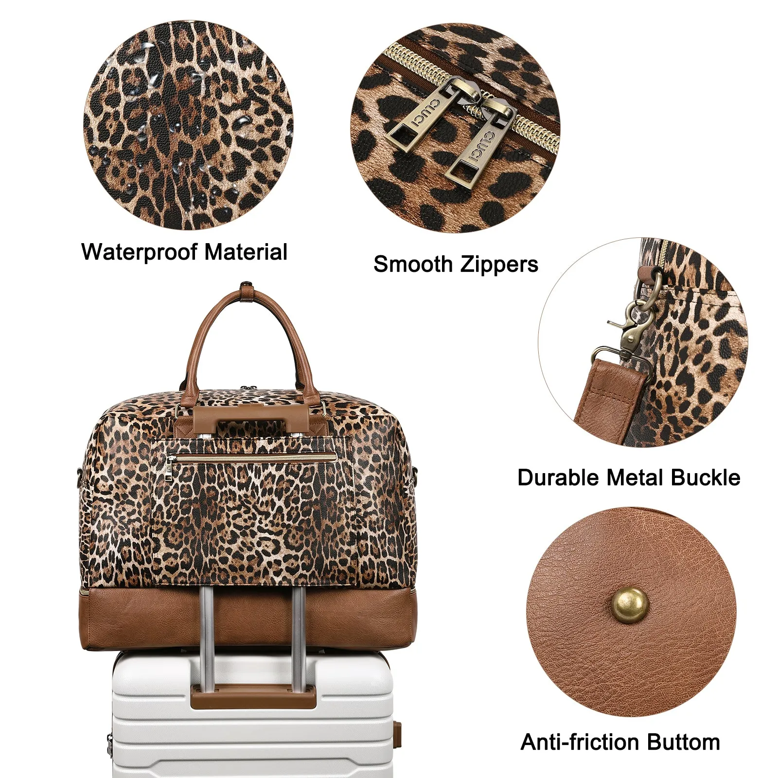 Leather Oversized Weekender Bags