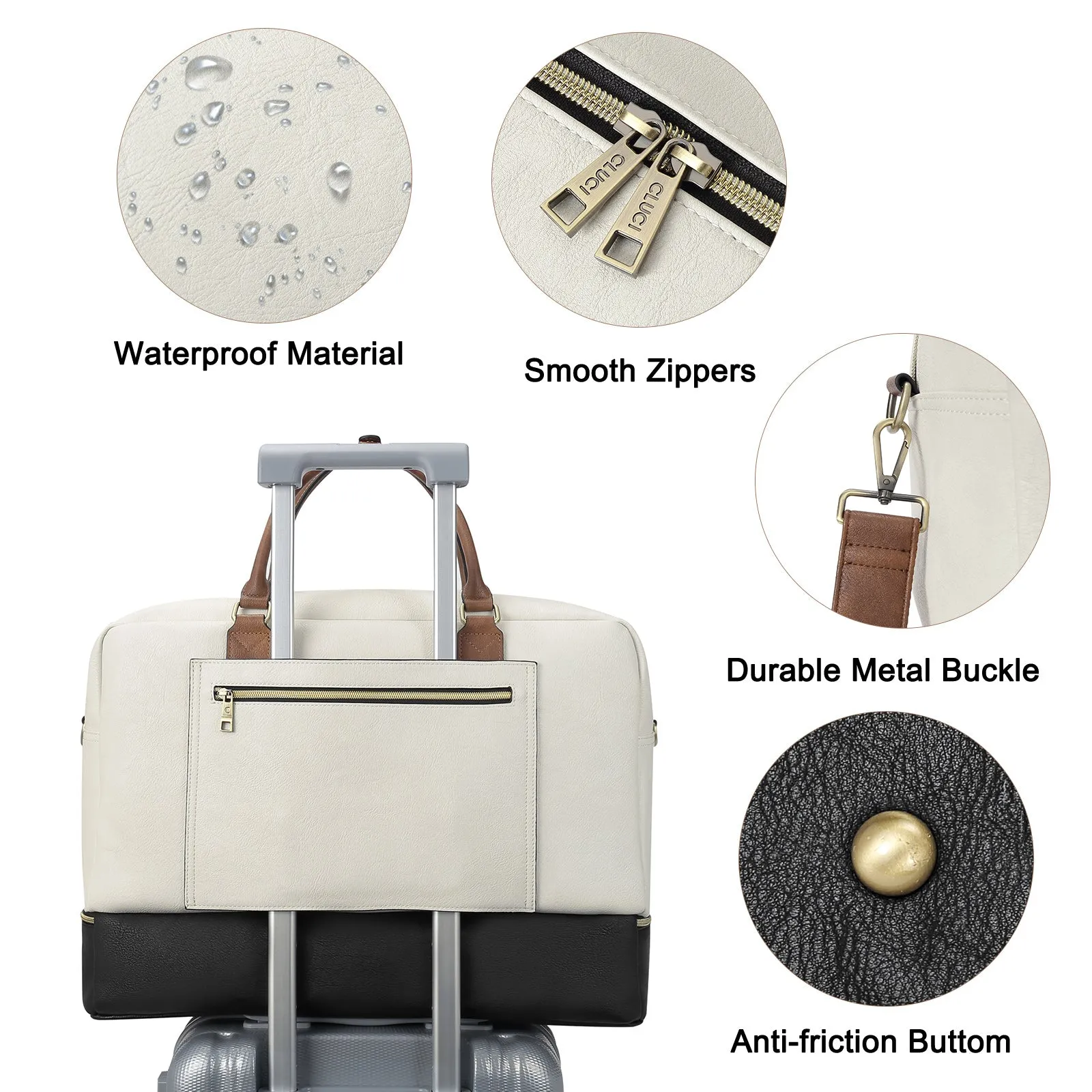 Leather Oversized Weekender Bags