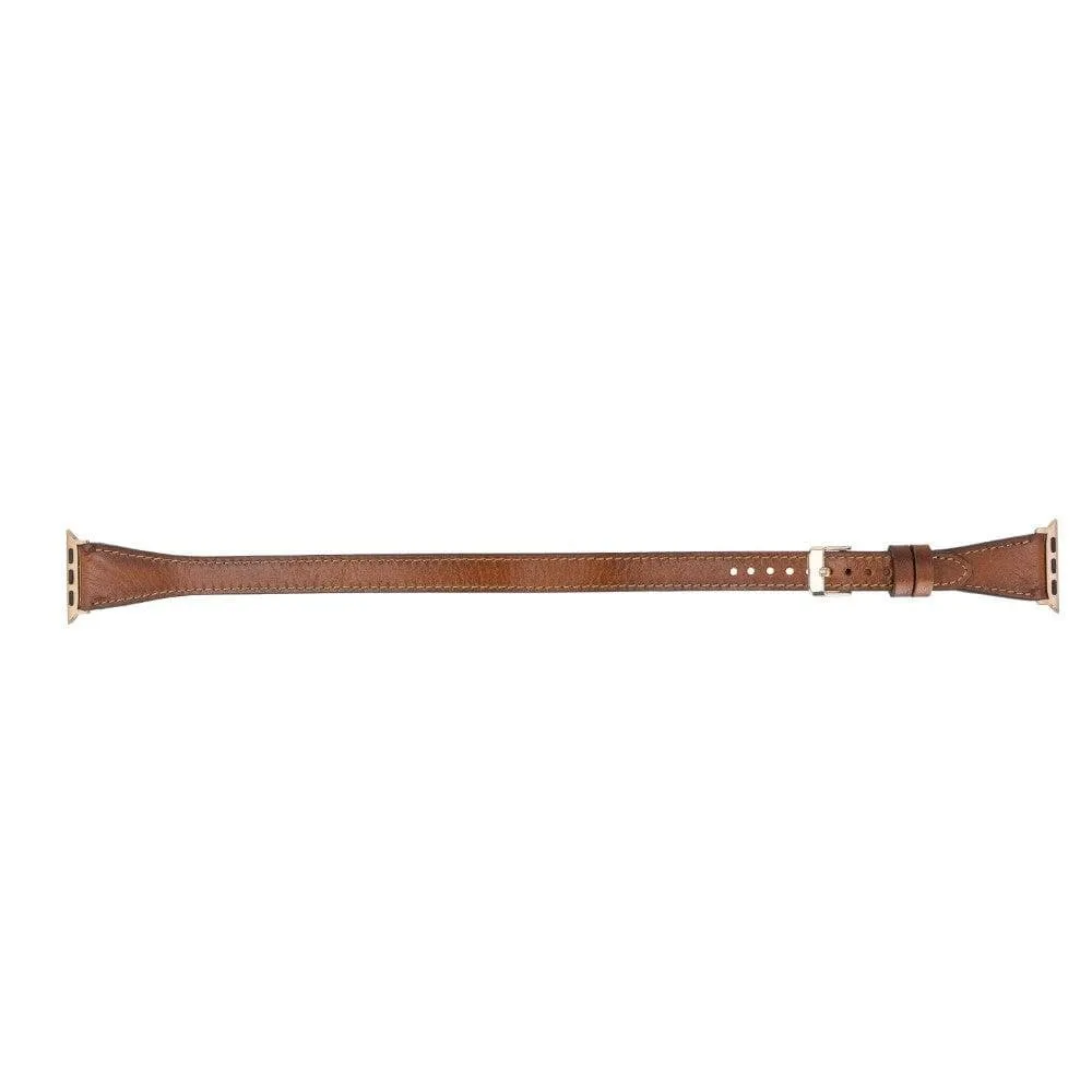 Leeds Double Tour Slim Apple Watch Leather Straps