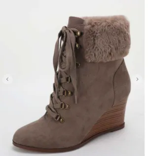 Li'Li Wedge Fur Booties