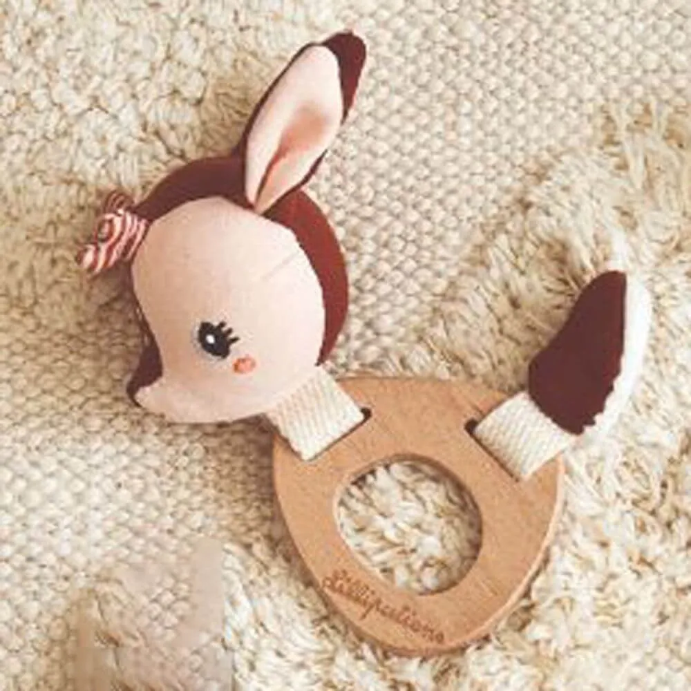 Lilliputiens Stella Eco Wooden Rattle