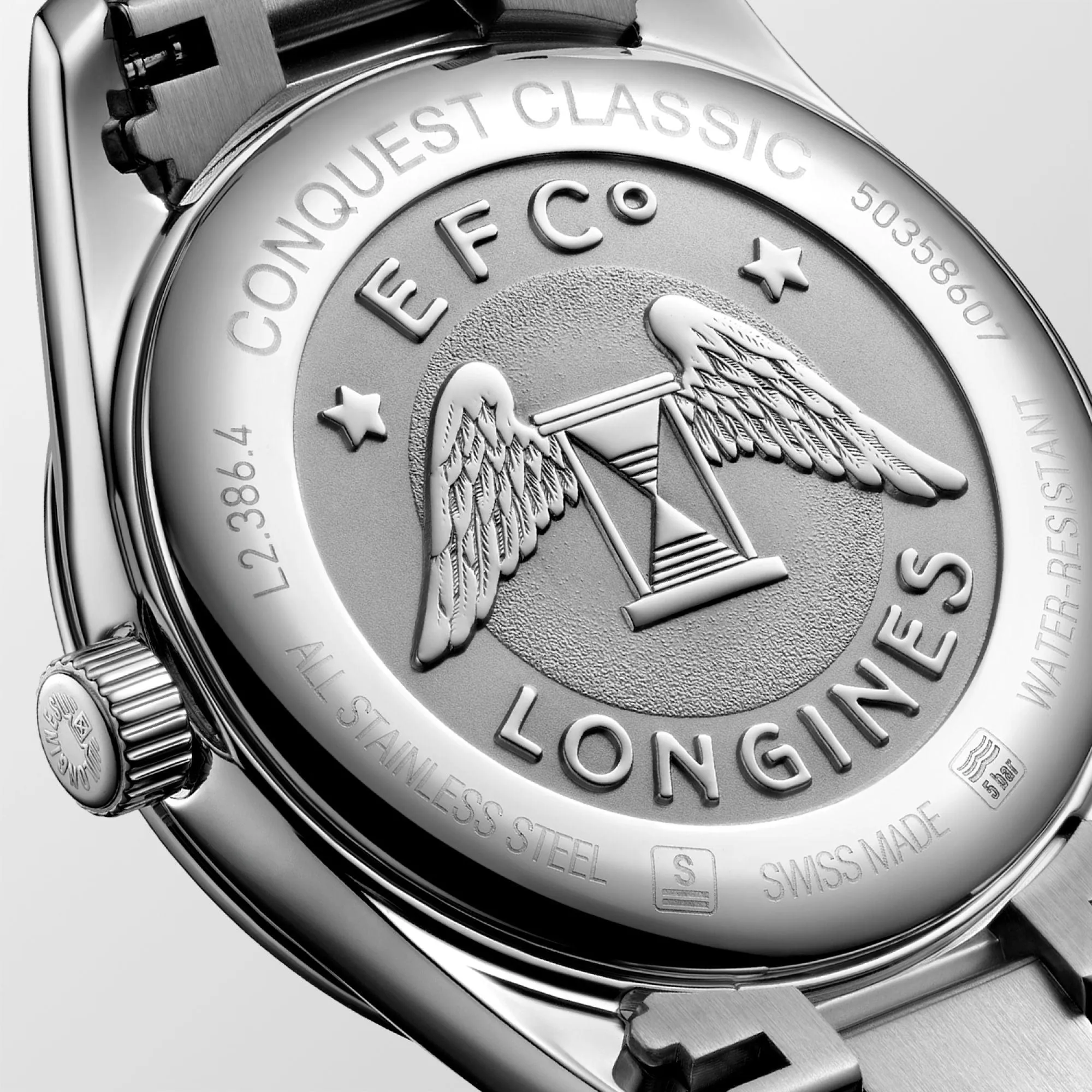 LONGINES CONQUEST CLASSIC 34MM Watch Blue Quartz Steel L2.386.4.92.6