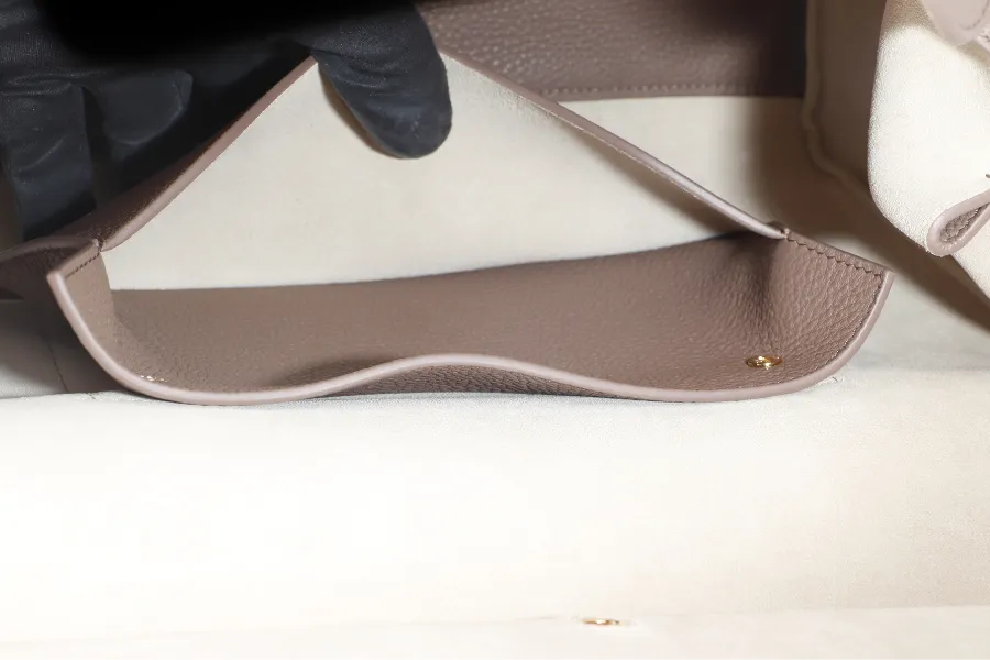 LORO PIANA LOOM L32 ETOUPE COLOR GOLD HARDWARE WITH DUST COVER, LOCK AND BOX