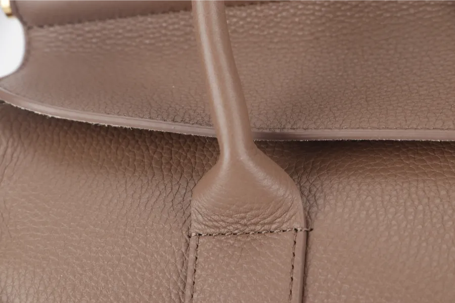 LORO PIANA LOOM L32 ETOUPE COLOR GOLD HARDWARE WITH DUST COVER, LOCK AND BOX
