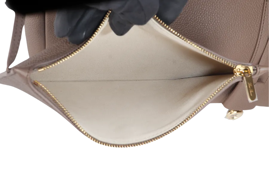 LORO PIANA LOOM L32 ETOUPE COLOR GOLD HARDWARE WITH DUST COVER, LOCK AND BOX