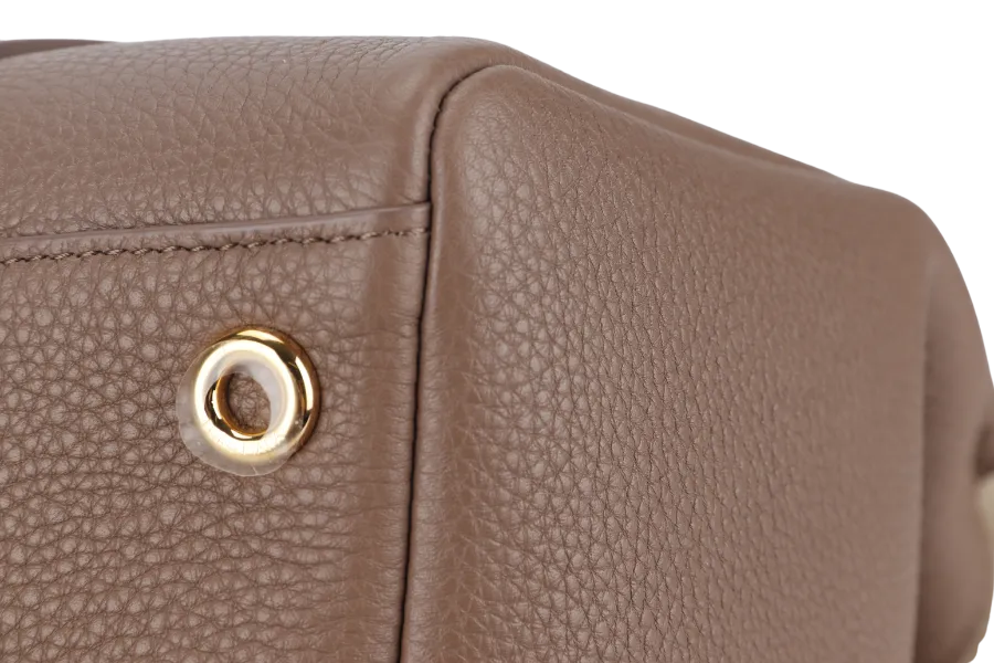 LORO PIANA LOOM L32 ETOUPE COLOR GOLD HARDWARE WITH DUST COVER, LOCK AND BOX